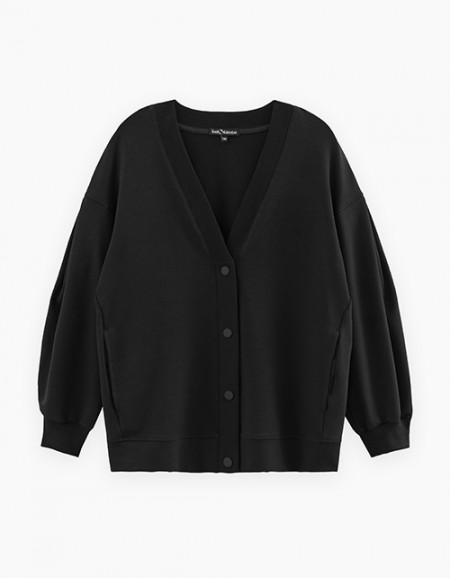 Чёрный кардиган для девочки Чёрный кардиган для девочки