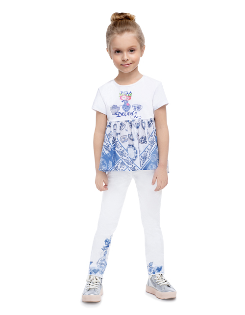 Футболка с баской для девочки