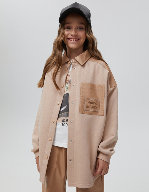 Жакет-рубашка для девочки