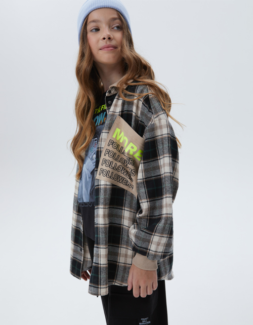 Рубашка клетчатая для девочки