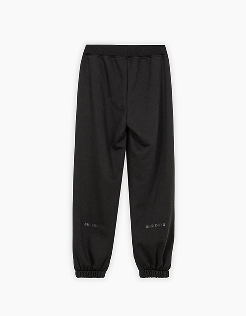 Чёрные брюки-джоггеры для девочки