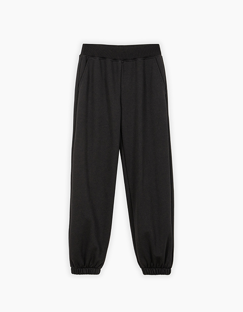 Чёрные брюки-джоггеры для девочки Чёрные брюки-джоггеры для девочки