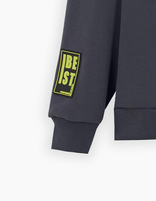 Свитшот графитового оттенка для мальчика