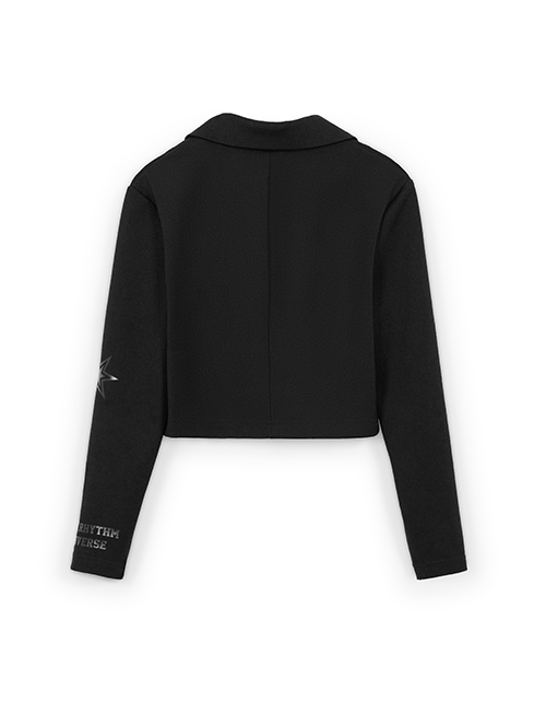 Чёрный нарядный жакет для девочки