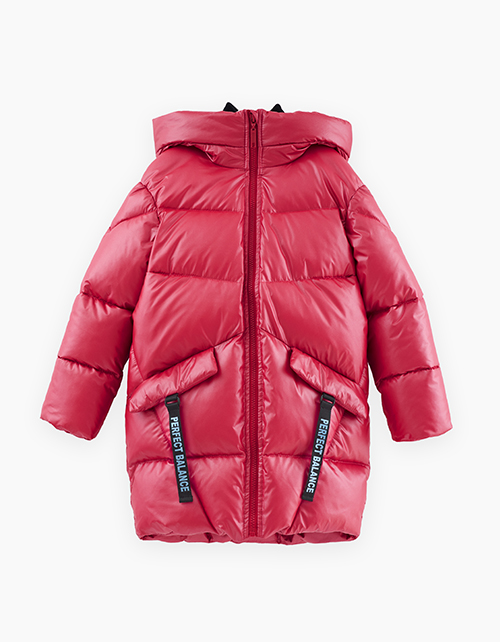 Зимняя куртка на синтепухе для девочки