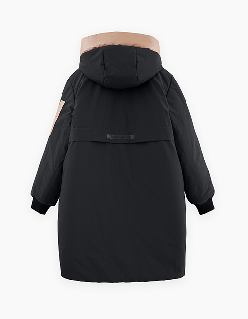 Двусторонняя зимняя куртка с капюшоном