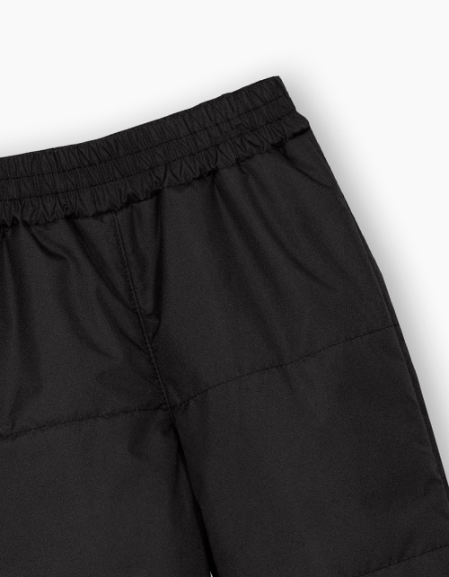 Утеплённые чёрные брюки для девочки