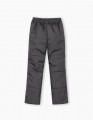 Утепленные графитовые брюки для девочки