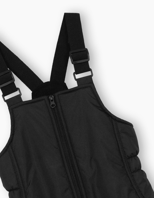 Черный зимний полукомбинезон