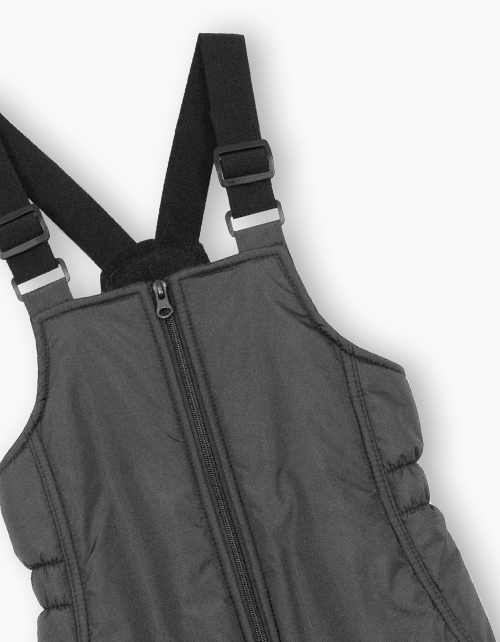 Графитовый зимний полукомбинезон