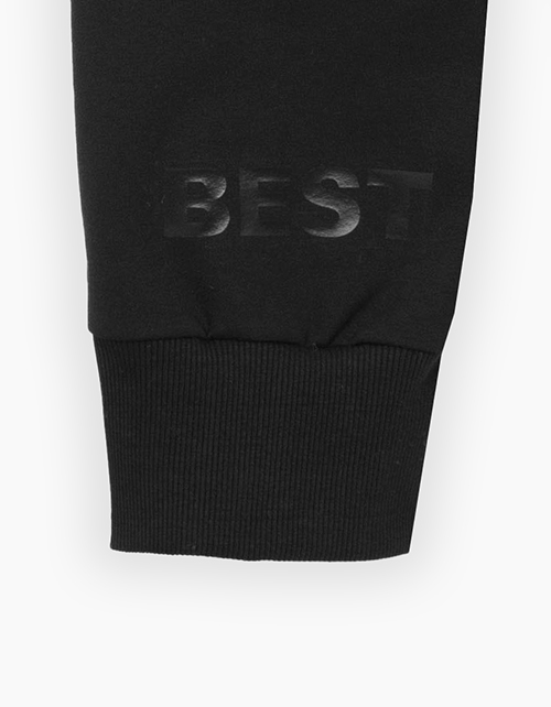 Чёрные брюки-джоггеры для мальчика