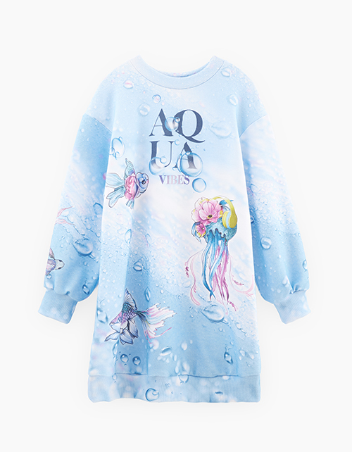 Платье-свитшот для девочки