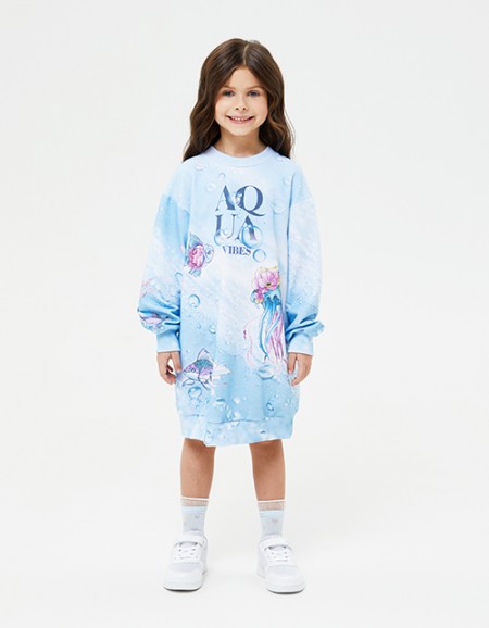 Платье-свитшот для девочки