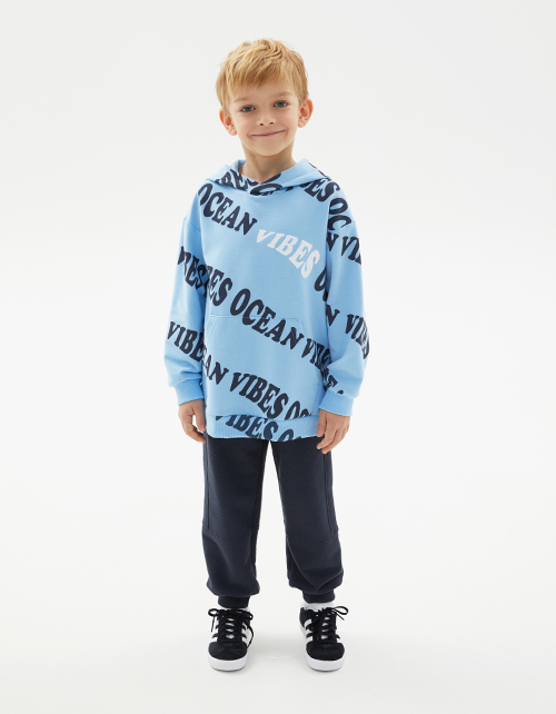 Худи небесно-голубого оттенка для мальчика