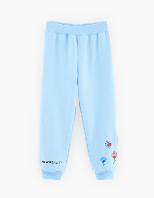 Светло-голубые брюки для девочки