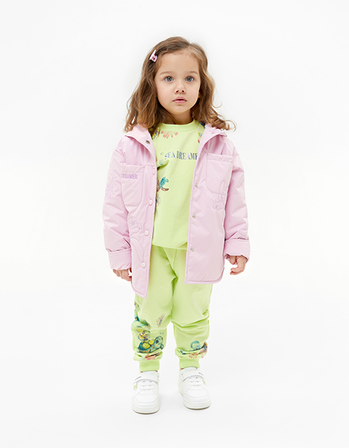 Брюки оттенка кибер лайм для девочки