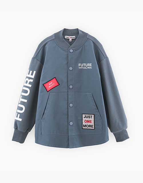 Бомбер в оттенке деним для мальчика