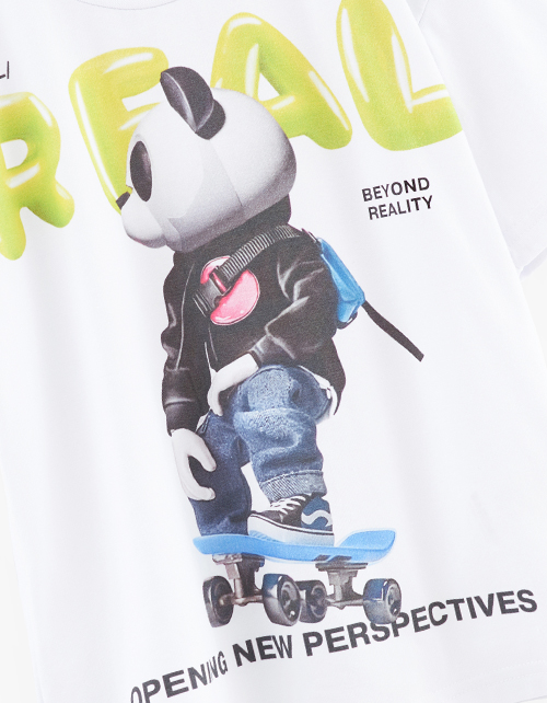 Белая футболка для мальчика