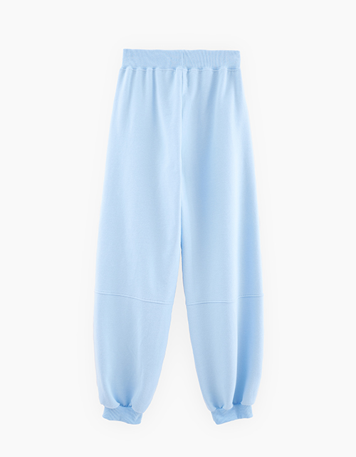Брюки-джоггеры небесно-голубого оттенка для девочки