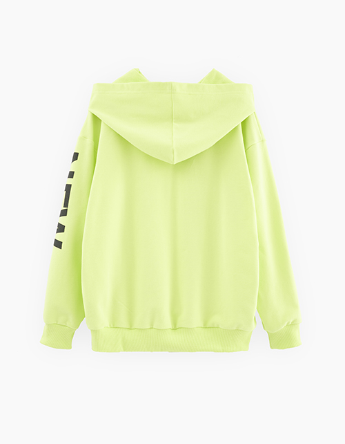 Худи оттенка кибер лайм для мальчика