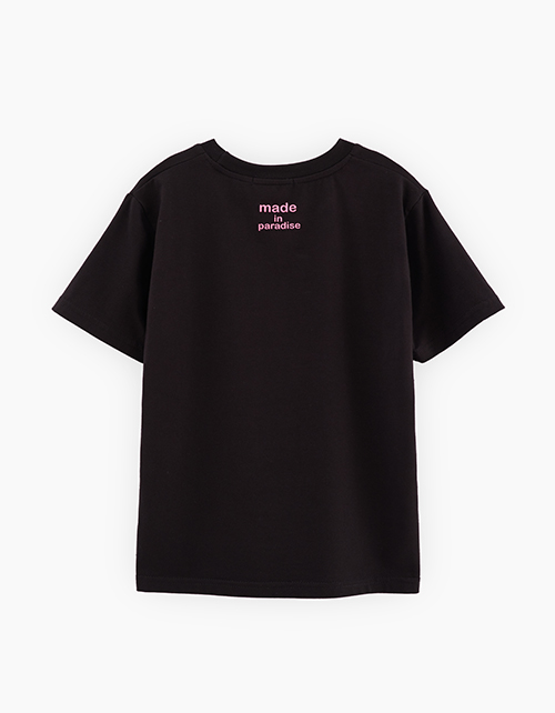 Чёрная футболка для девочки