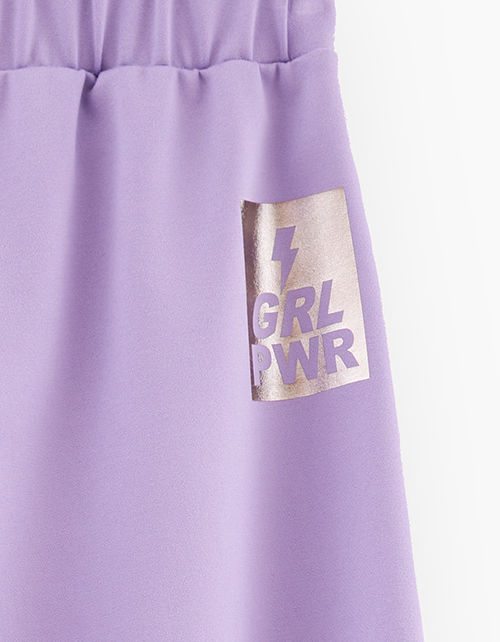 Брюки в оттенке цифровая лаванда для девочки