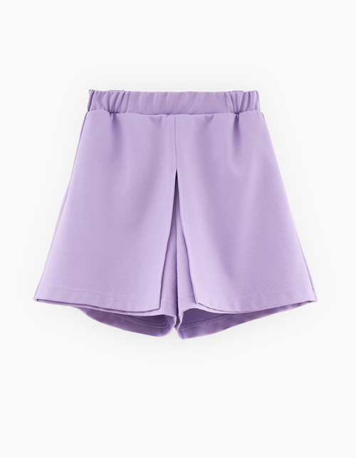 Юбка-шорты в трендовом оттенке цифровая лаванда