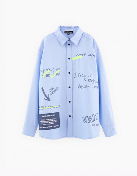 Светло-голубая рубашка для мальчика