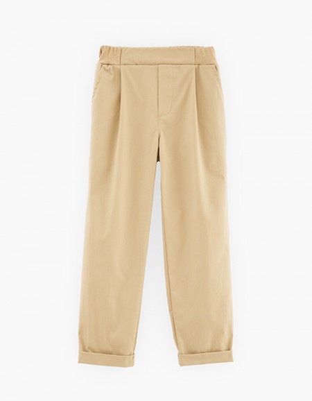 Светло-бежевые брюки для мальчика