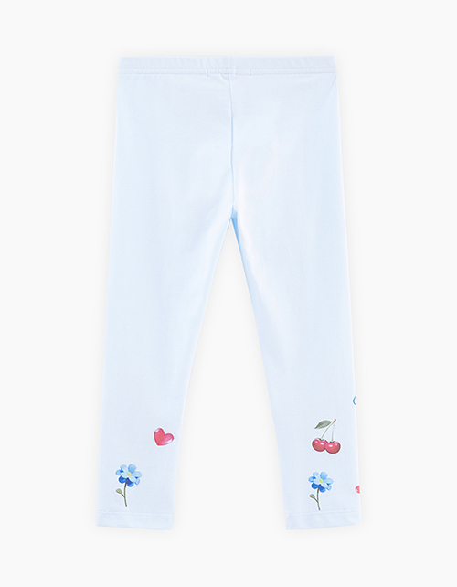 Голубые леггинсы для девочки