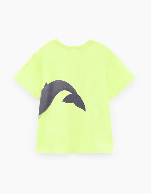 Футболка оттенка киберлайм для мальчика