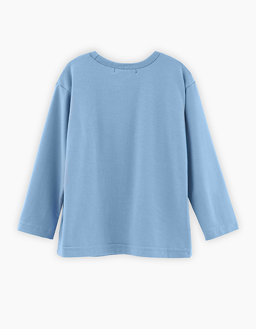 Светло-синий лонгслив для мальчика