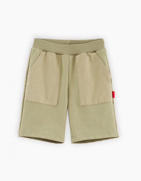 Шорты оттенка светлая олива для мальчика