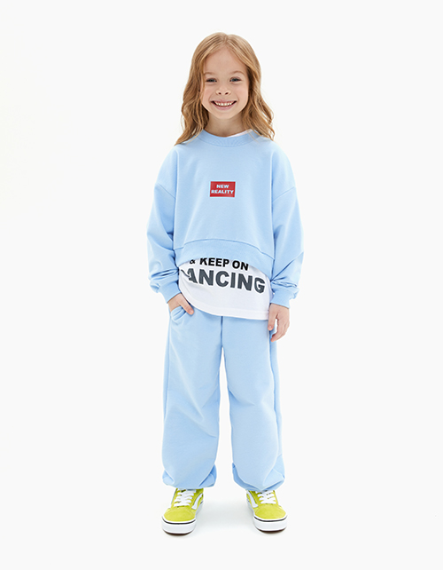 Укороченный свитшот для девочки