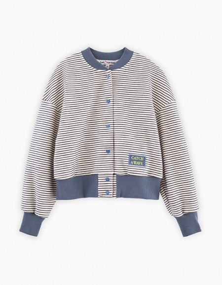 Жакет в полоску для девочки