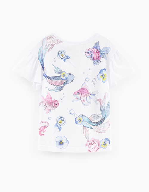 Белая футболка для девочки