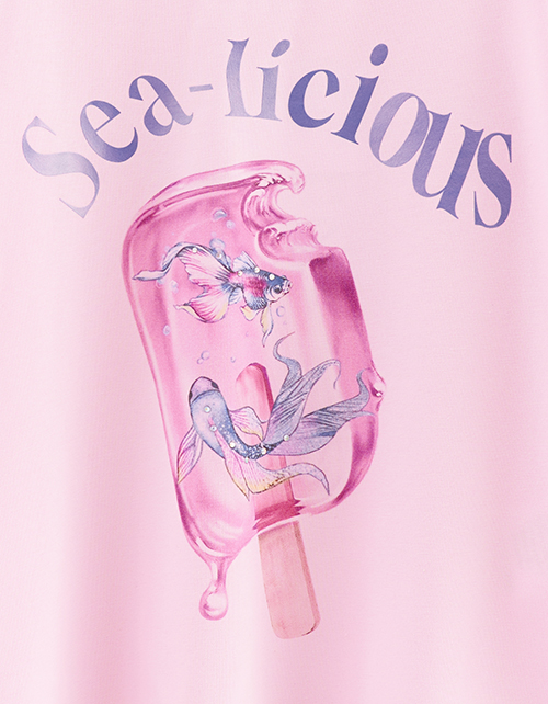 Укороченная футболка для девочки