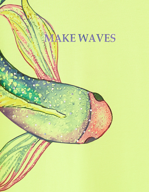 Платье оттенка киберлайм для девочки