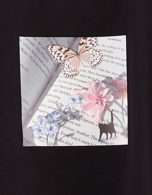 Чёрный кроп-топ для девочки