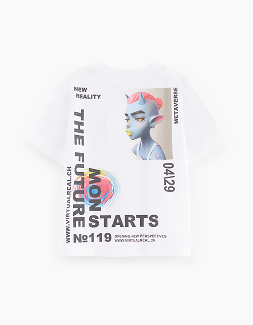 Белая футболка для девочки