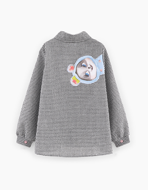 Рубашка в клетку для девочки