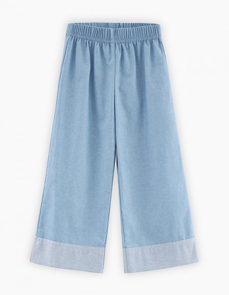 Широкие брюки для девочки