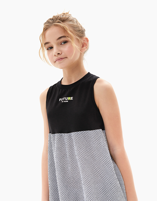 Клетчатое платье для девочки