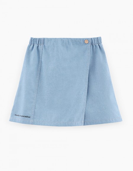 Джинсовая юбка-шорты для девочки