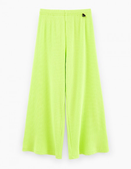 Брюки сочного оттенка киберлайм для девочки