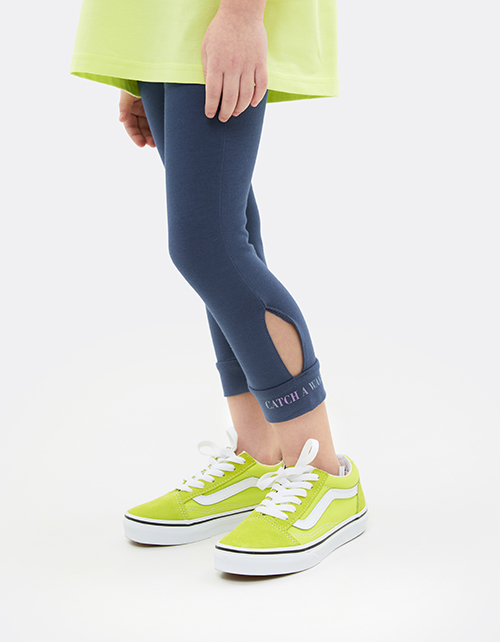 Бриджи оттенка деним для девочки