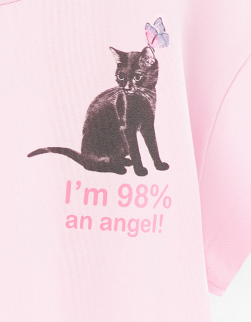 Футболка светло-розового оттенка для девочки