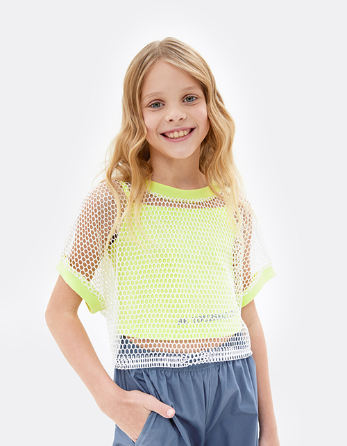 Футболка с сеткой для девочки