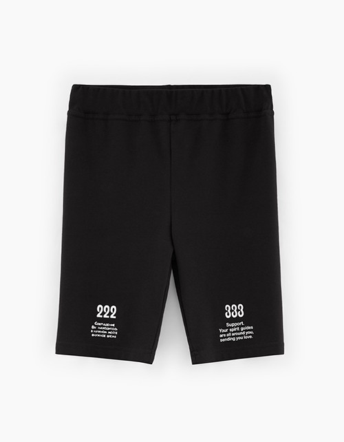 Чёрные шорты-велосипедки для девочки