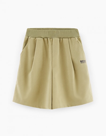 Шорты оттенка светлая олива для девочки